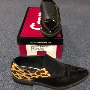 Black Patent Animal Print shoes